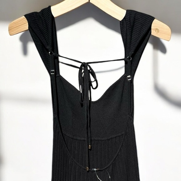 🌻NEW w.tags FREE PEOPLE Black Cherie Mini Dress Size Medium - Picture 8 of 13